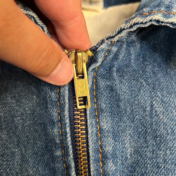 90’s LE’ ARSI MOTO BIKER AVIATOR JEAN VEST SMALL - Picture 7 of 14